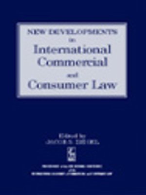 cover image of New Developments in International Commercial and Consumer Law